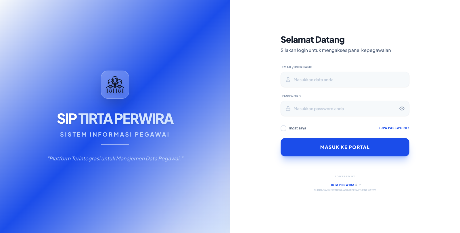 Sistem Informasi Pegawai (SIP)